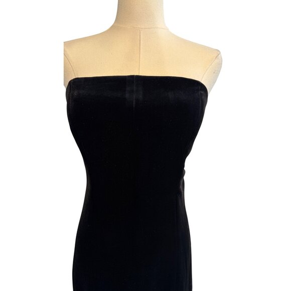 Socialite Small Black Strapless Midi Dress - Picture 15 of 15